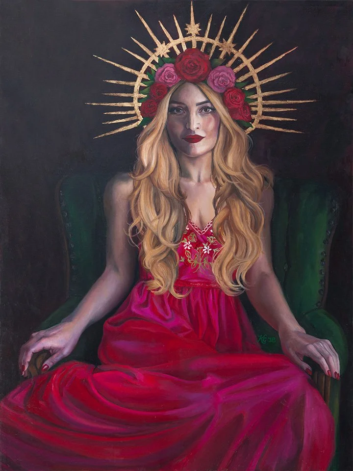 Madonna with Roses Limited Edition Giclée Print — Kelsey